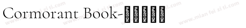 Cormorant Book字体转换